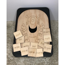 Sight words Monster Insert for Small Trofast Ikea Tub